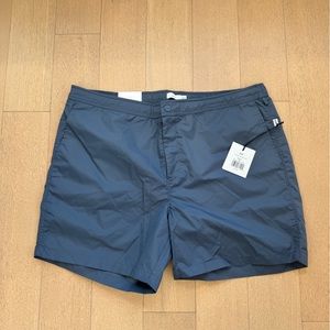 NEW Onia Men’s Snap front Swim Trunks Vintage indigo Size XXL
